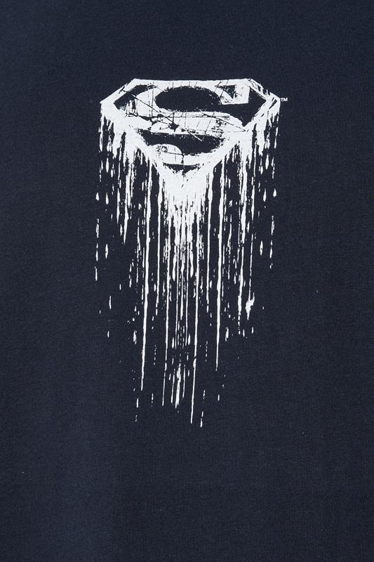 BadRhino Big & Tall Navy Blue Superman Graphic Print T-Shirt | BadRhino 3