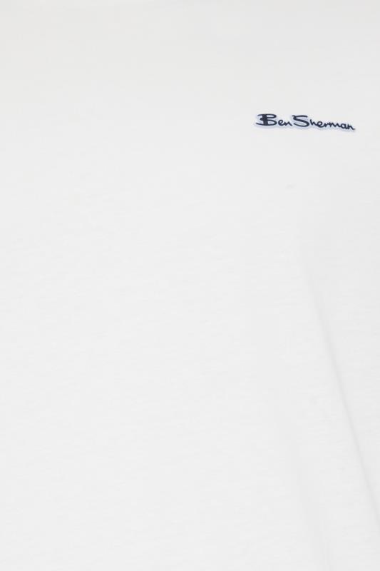 BEN SHERMAN Big & Tall White Signature T-Shirt | BadRhino 2