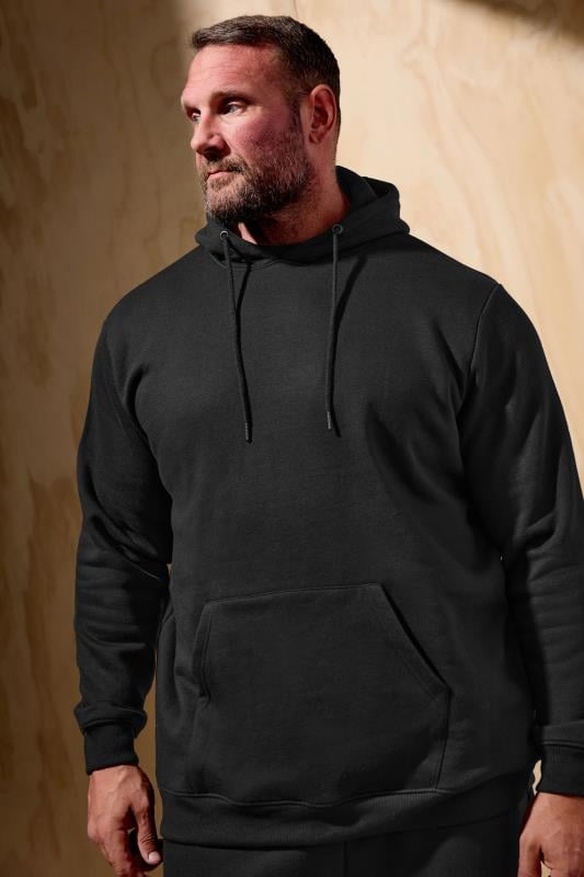 Men's  BadRhino Big & Tall Black Premium Hoodie