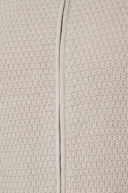 BadRhino Big & Tall Natural Brown Wool Zip Through Cardigan | BadRhino 7