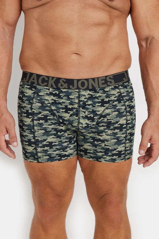 JACK & JONES Big & Tall Black 'Danny' 3 Pack Trunks | BadRhino 3