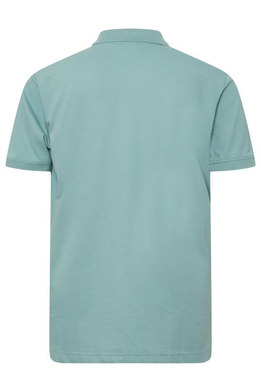 LYLE & SCOTT Big & Tall Light Blue Short Sleeve Polo Shirt | BadRhino 4