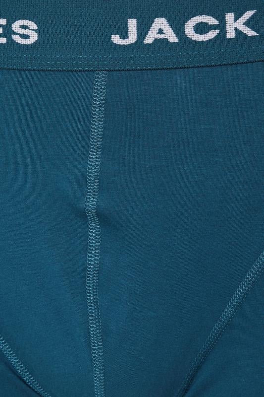 JACK & JONES Big & Tall 5 PACK Green/Blue/Black/Navy/Purple Boxers | BadRhino 8