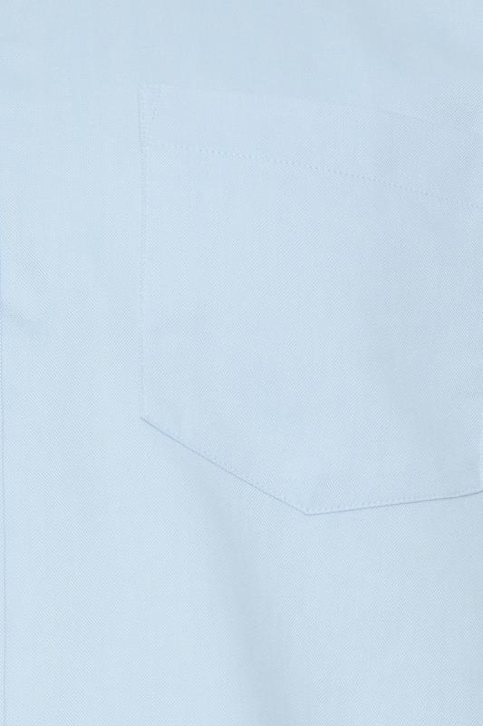 BadRhino Big & Tall Premium Light Blue Short Sleeve Oxford Cotton Shirt | BadRhino 2