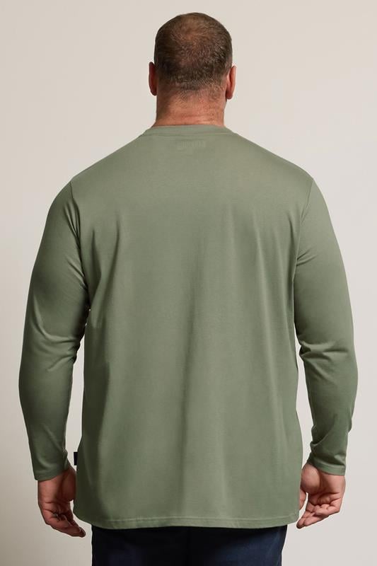BadRhino Big & Tall Sage Green Extra Long Core Long Sleeve T-Shirt | BadRhino 3