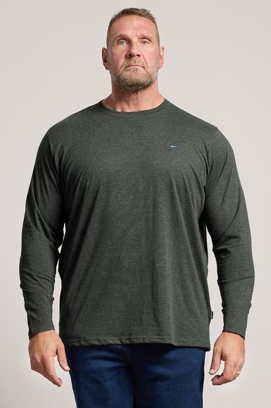  BadRhino Big & Tall Charcoal Grey Long Sleeve T-Shirt