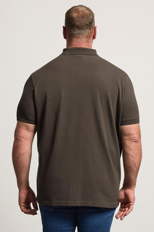 BadRhino Big & Tall Brown Short Sleeve Polo Shirt | BadRhino 2