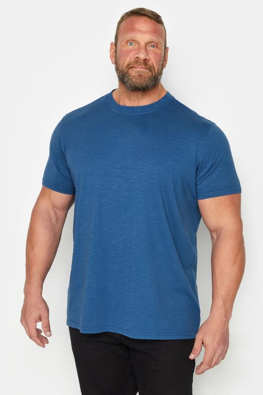 BadRhino Big & Tall Blue Slub T-Shirt | BadRhino 2