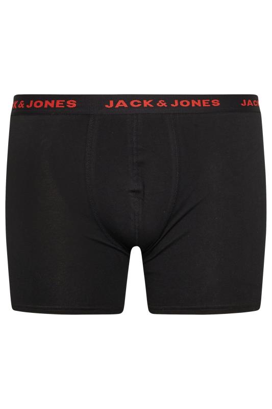 JACK & JONES Big & Tall Black 7 Pack Basic Trunks | M&Co 5