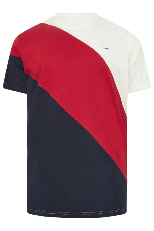 BadRhino Big & Tall Red Diagonal Stripe T-Shirt | BadRhino 5