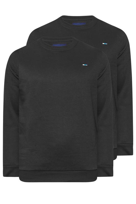 BadRhino Big & Tall 2 PACK Black Core Sweatshirts | BadRhino 3