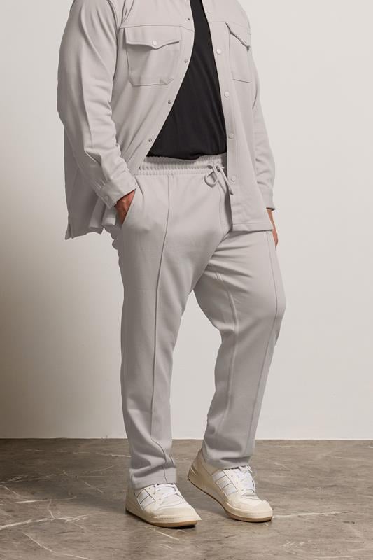 Men's  BadRhino Big & Tall Natural Brown Textured Jersey Joggers