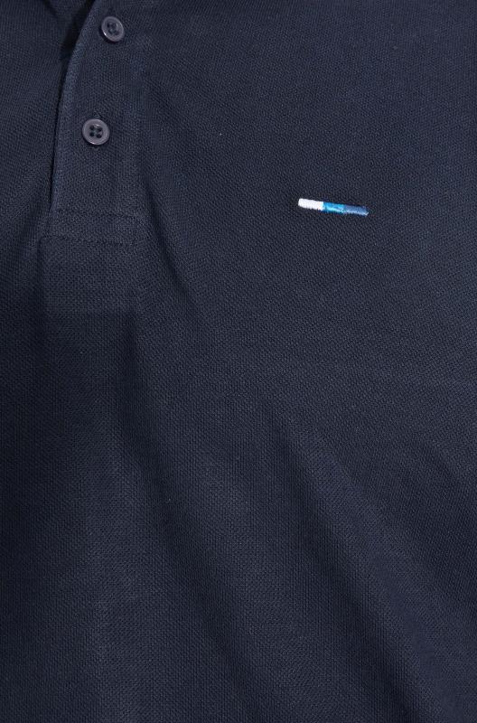 BadRhino 3 Pack Black & Navy Blue Plain Polo Shirts | BadRhino