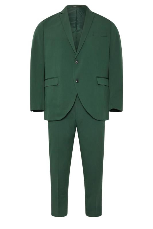 JACK & JONES Big & Tall Dark Green 'Franco' Suit | BadRhino 4