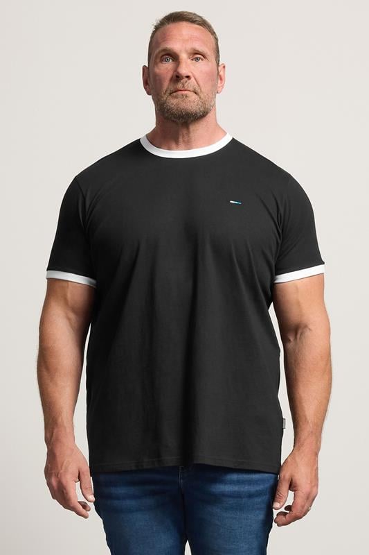  BadRhino Big & Tall Black Ringer T-Shirt