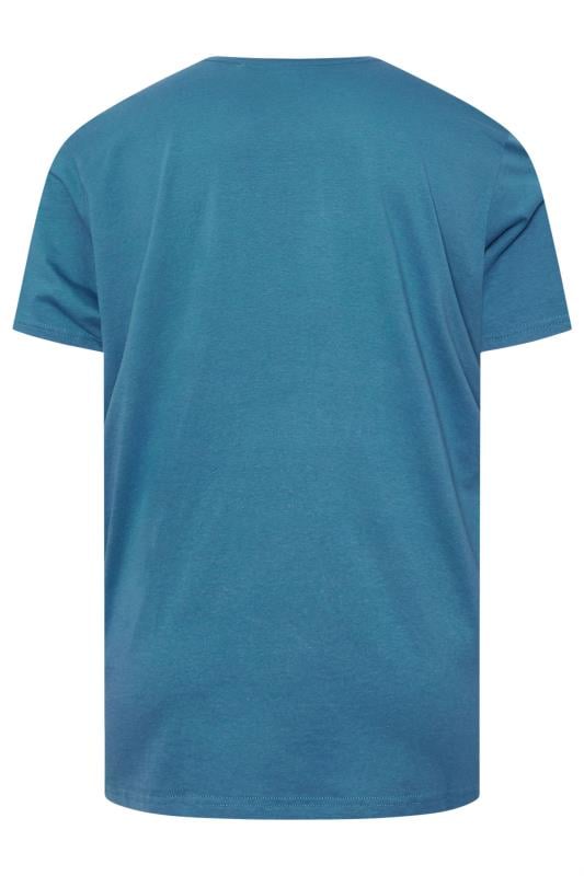 LAMBRETTA Big & Tall Blue Scooter Flag T-Shirt 2