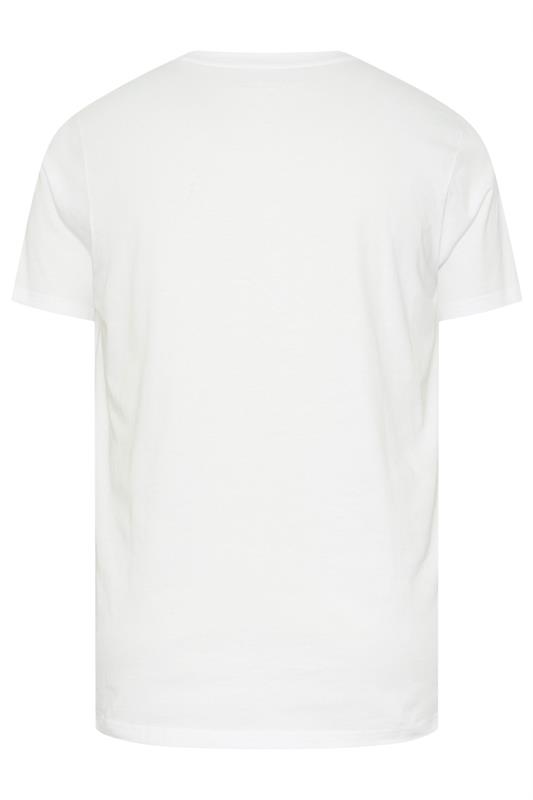 BadRhino Big & Tall White Extra Long V-Neck T-Shirt | BadRhino 7