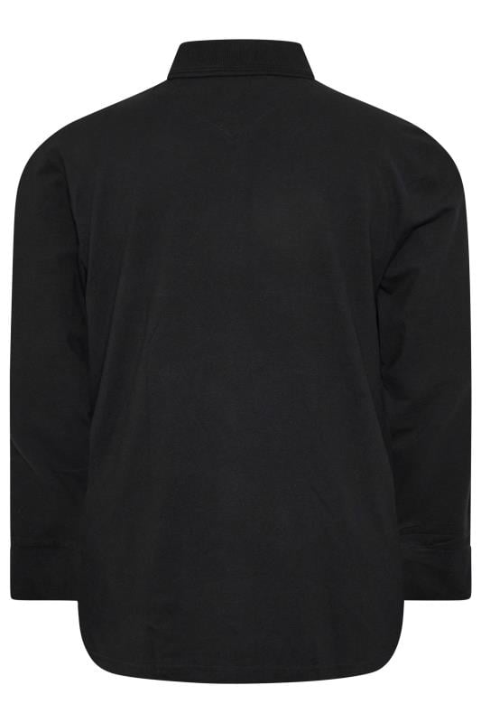 KAM Big & Tall Black Pique Polo Shirt | BadRhino 4