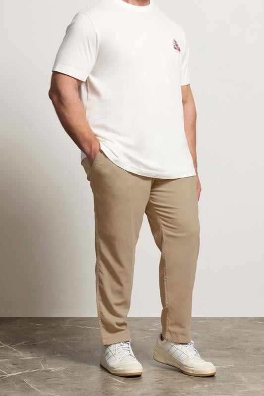  JACK & JONES Big & Tall Crockery Brown Relaxed Trouser