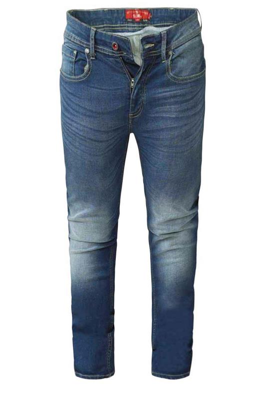 D555 Blue Tapered Stretch Jeans | BadRhino 4