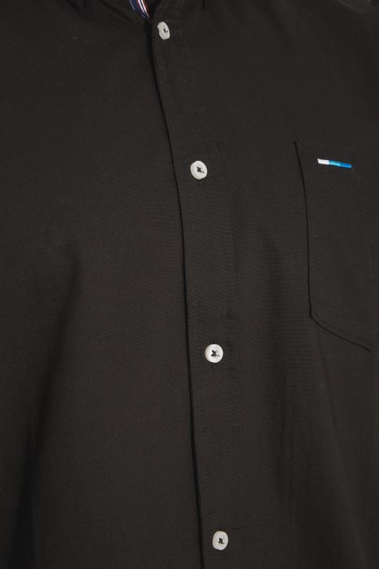 BadRhino Black Essential Short Sleeve Oxford Shirt | BadRhino