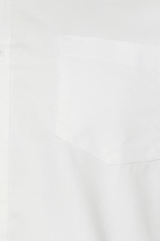 BadRhino Big & Tall Premium White Long Sleeve Oxford Cotton Shirt | BadRhino 2
