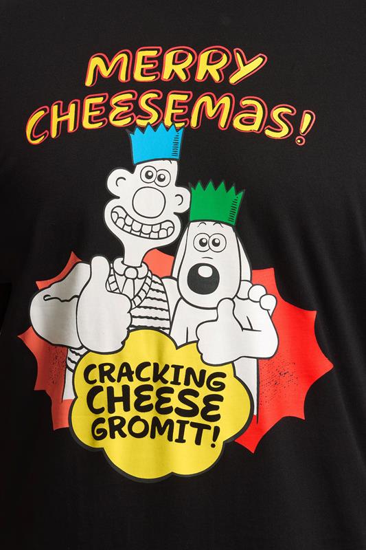 BadRhino Big & Tall Black Wallace & Gromit Graphic T-Shirt | BadRhino 4
