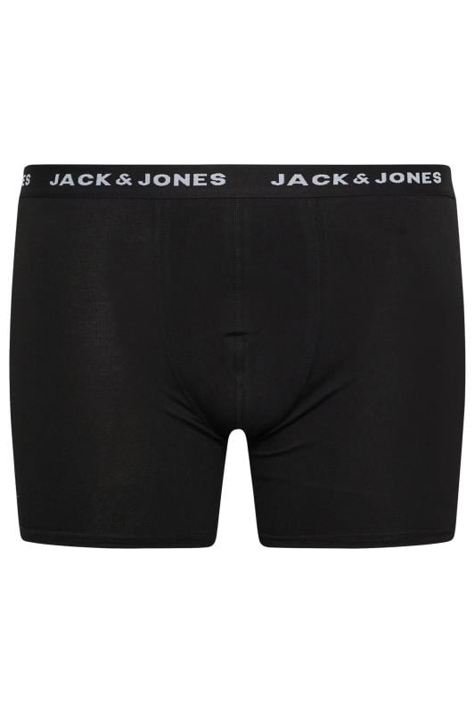 JACK & JONES Big & Tall 5 PACK Black Branded Trunks | BadRhino 8