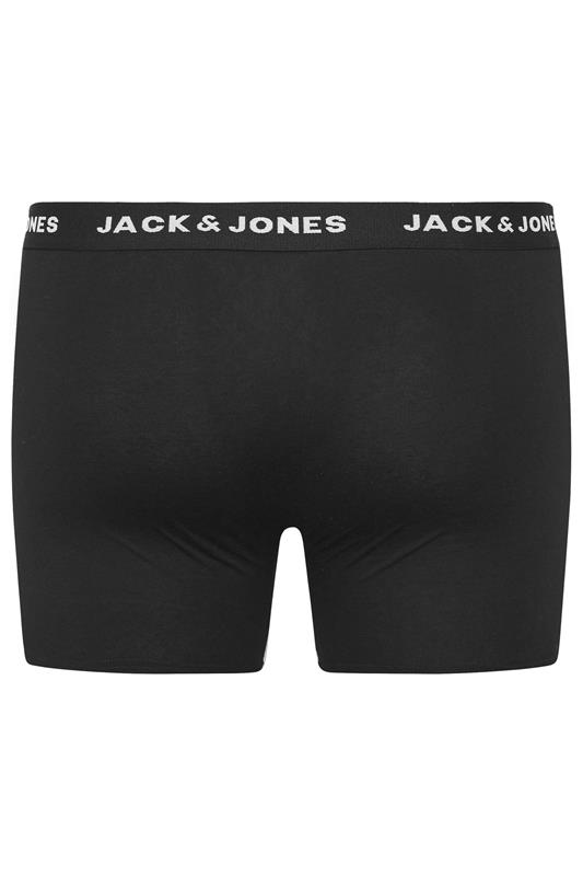 JACK & JONES Big & Tall 7 PACK Black Branded Boxers | BadRhino  3