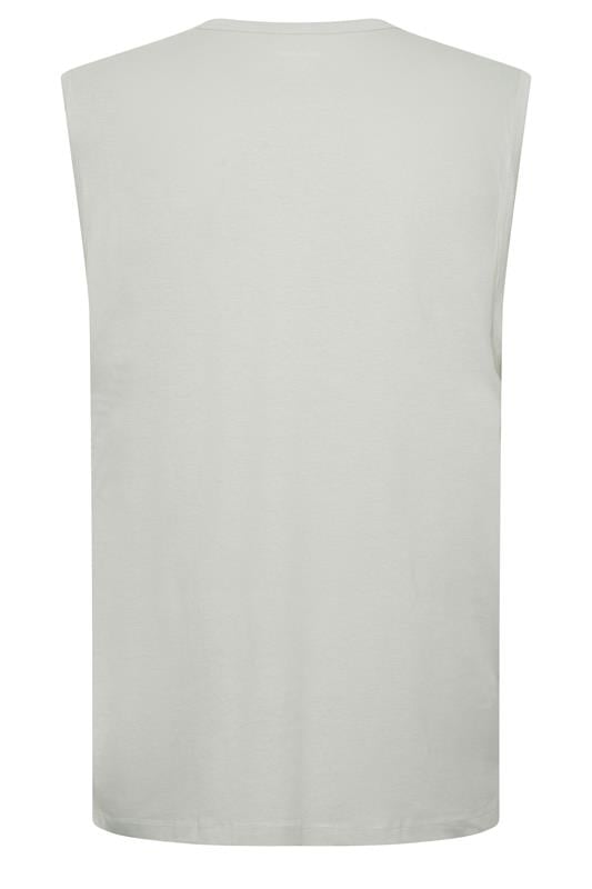 JACK & JONES 3 PACK Big & Tall White, Black, and Light Blue Tanktops | BadRhino 6