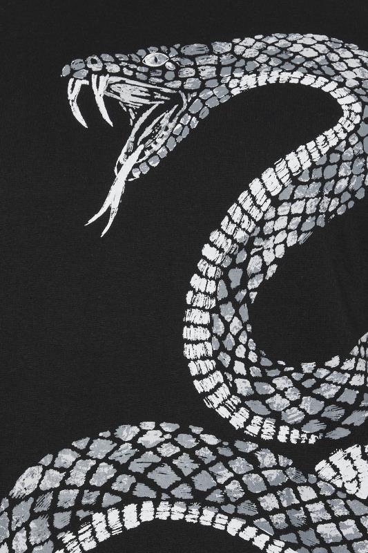 BadRhino Big & Tall Black Snake Graphic T-Shirt | BadRhino 2