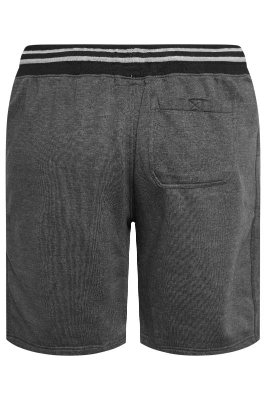 KAM Big & Tall Charcoal Grey Jog Shorts | BadRhino 4