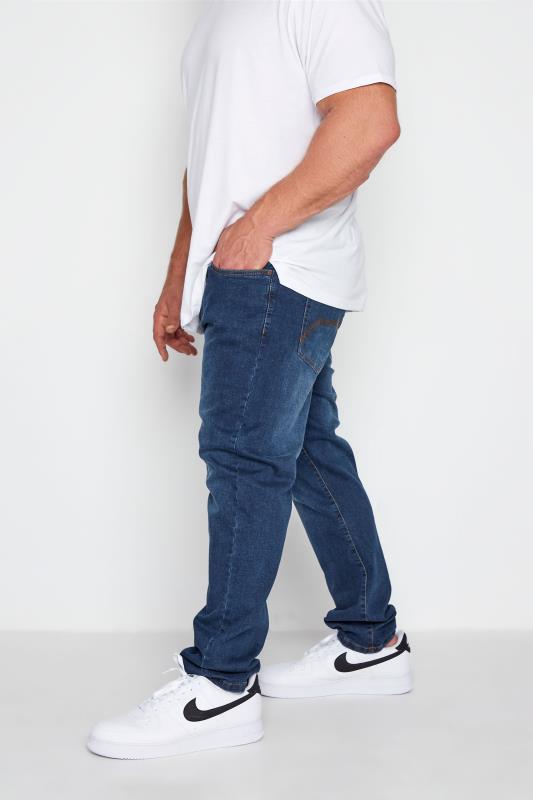 Men's  BadRhino Big & Tall Mid-Blue Stretch Jeans