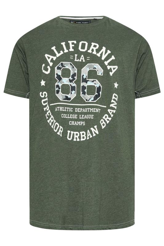 KAM Khaki 'California 86' Graphic Print T-Shirt | BadRhino 3