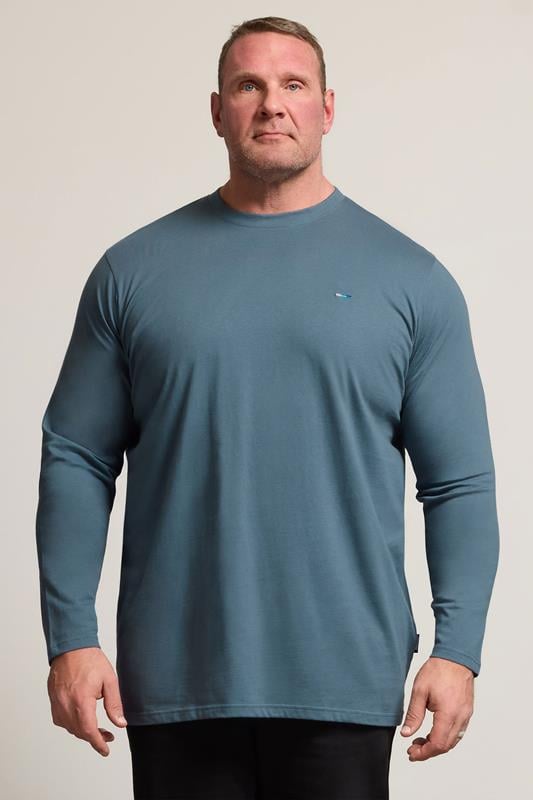 Men's  BadRhino Big & Tall Petrol Blue Extra Long Core Long Sleeve T-Shirt