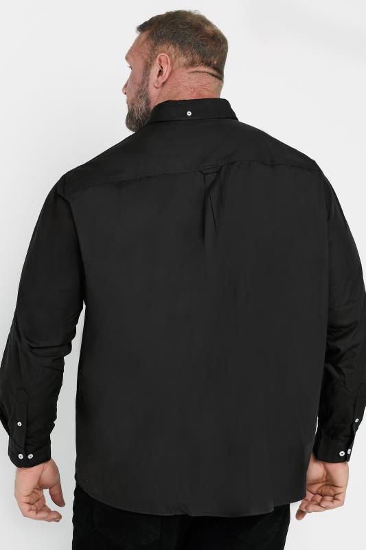 BadRhino Big & Tall 2 PACK Black Long Sleeve Poplin Shirts | BadRhino 3