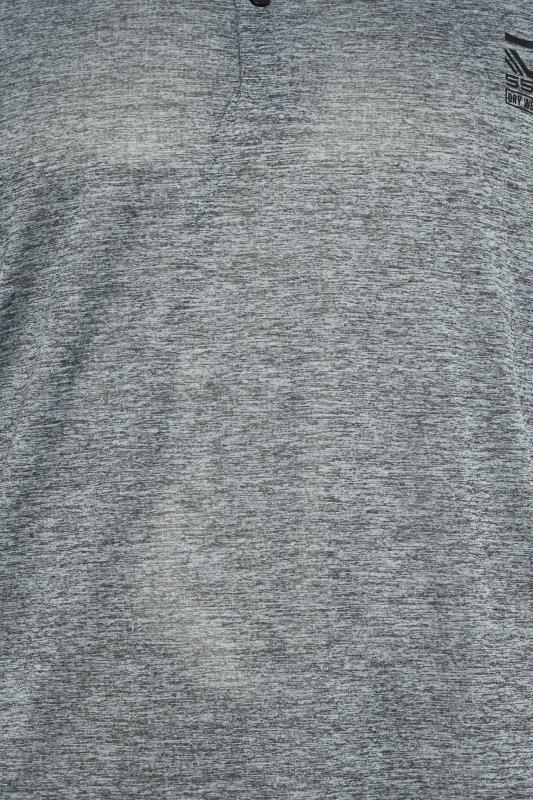 D555 Big & Tall Charcoal Grey Dry Wear Polyester Polo Shirt | BadRhino 2