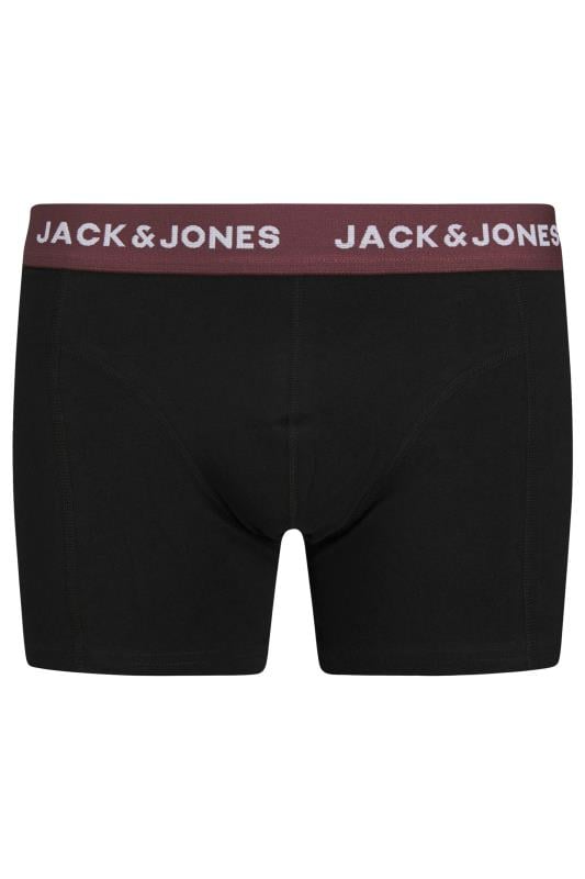 JACK & JONES Big & Tall 5 PACK Black 'Oliver' Trunks | BadRhino 5