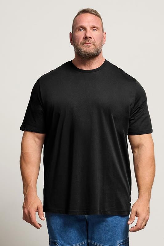 Men's  JACK & JONES Big & Tall Black Basic T-Shirt