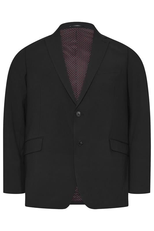 D555 Big & Tall Black Suit Jacket | BadRhino 4