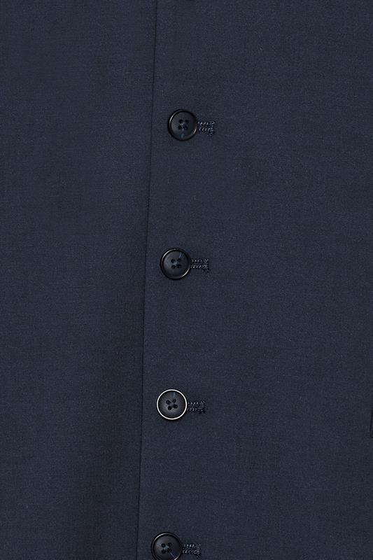 D555 Big & Tall Black Suit Waistcoat | BadRhino 6