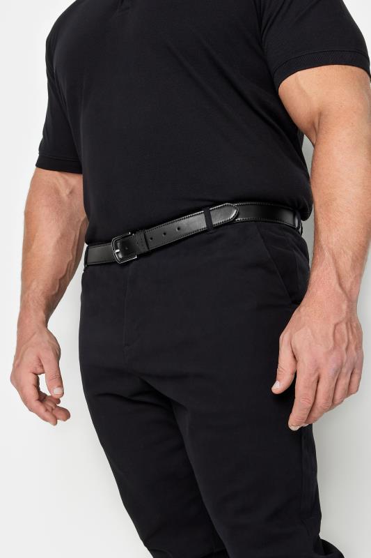 RHINO FLEX Black Flex Leather Look Buckle Belt | BadRhino 1