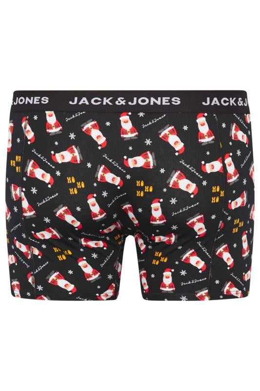 JACK & JONES Black Boxers & Socks 'HoHoHo' Gift Box | BadRhino 9