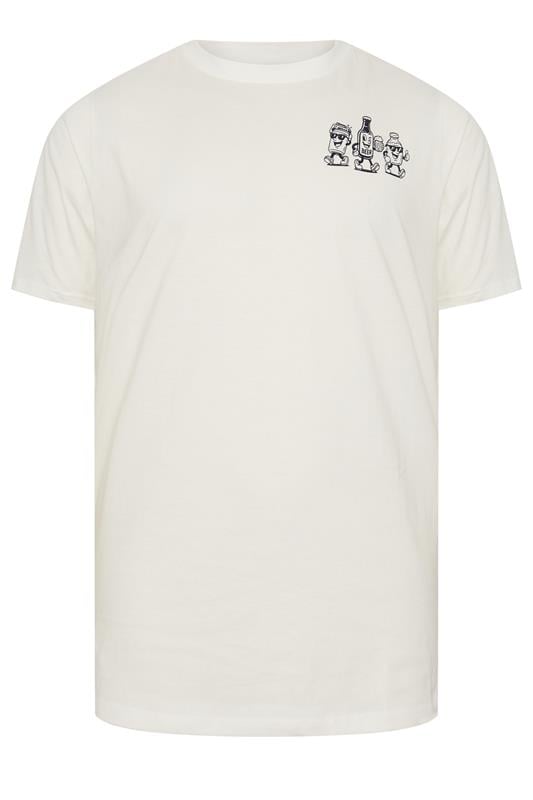 BadRhino Big &Tall White Extra Long 'Beer Happy' Tee | BadRhino 6