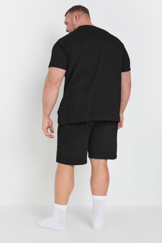 BadRhino Big & Tall Black Lounge Shorts & T-Shirt Set | BadRhino 2