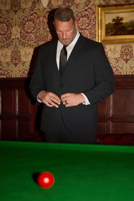 Men's  BadRhino Tailoring Big & Tall Black Plain Suit Jacket