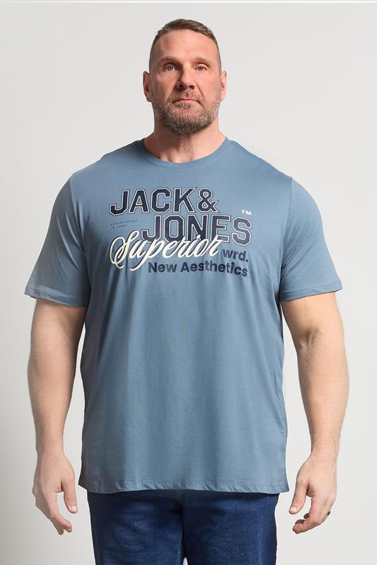 Men's  JACK & JONES Big & Tall Blue Graphic T-Shirt