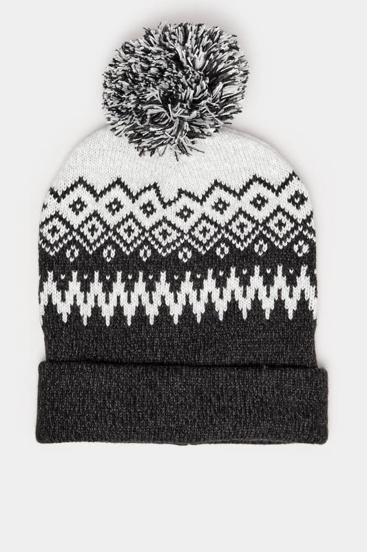 BadRhino Grey Fairisle Bobble Hat | BadRhino 2