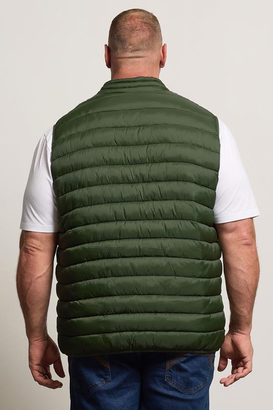 BadRhino Big & Tall Duffel Green Puffer Gilet | BadRhino 3