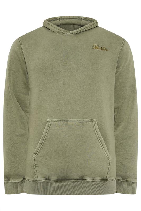 BadRhino Big & Tall Green Sun Bleached Hoodie | BadRhino 2